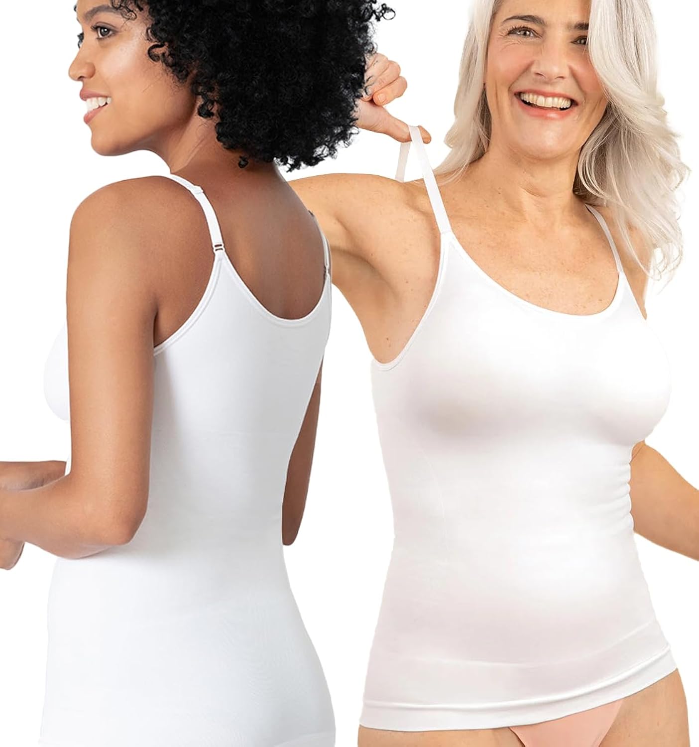 SHAPERMINT Womens Tops - Scoop Neck Cami Body Shaper for Women, Shapewear Tummy Control, Camisole Tank Tops for Women