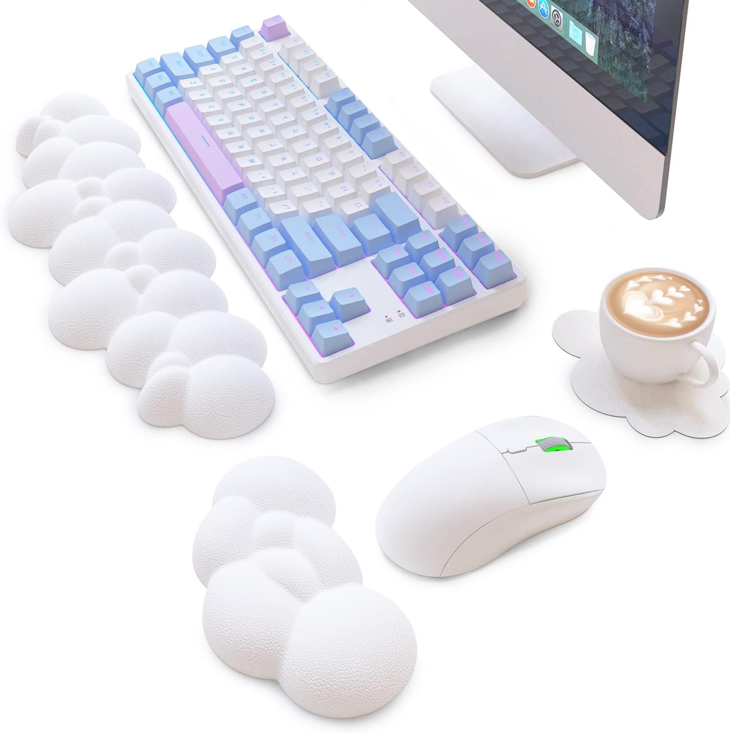 Gaming Keyboard Wrist Rest Pad,Memory Foam Palm Rest, Ergonomic Hand Rest,Wrist for Computer Keyboard,Laptop,Mac,Lightweig...