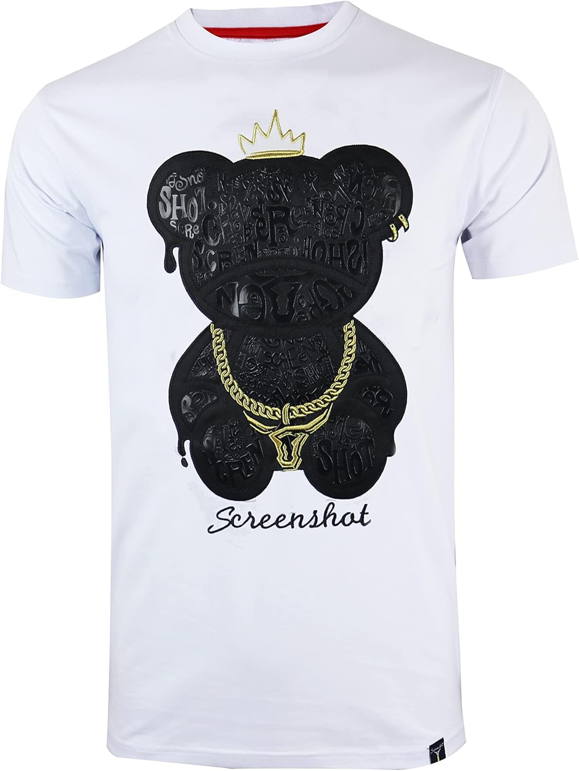 SCREENSHOT-2202-SS-2 Mens Stylish Double Layer Patch Embroidery High Density Gel Premium Quality Tee