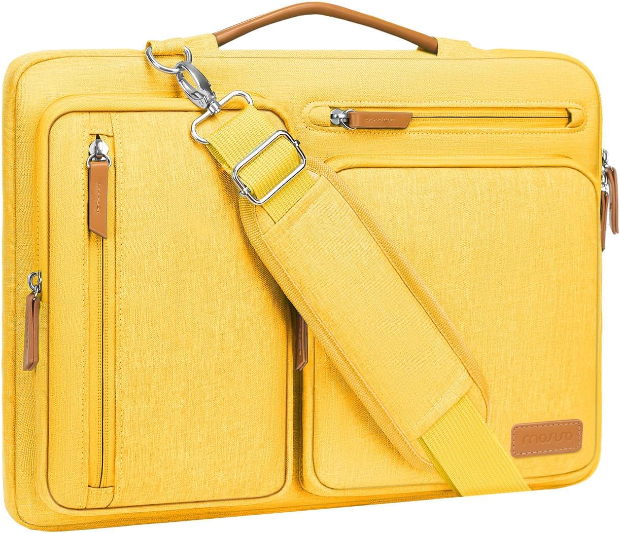 MOSISO 360 Protective Laptop Shoulder Bag,15-15.6 inch Computer Bags Compatible with MacBook Pro 16 inch, HP, Dell, Lenov...