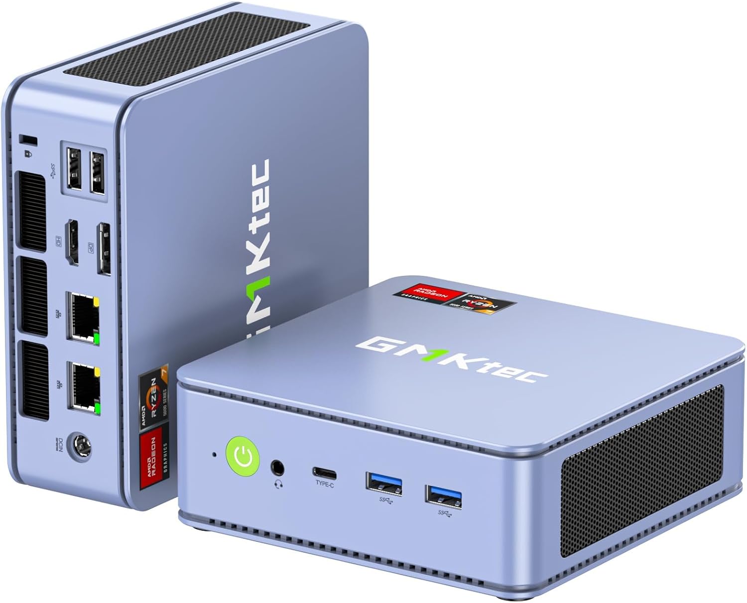 GMKtec M5 Plus Gaming Mini PC Ryzen 7 5825U (Upgraded 5700U), 32GB RAM 1TB SSD Dual NIC LAN 2.5GbE Desktop Computers, Trip...