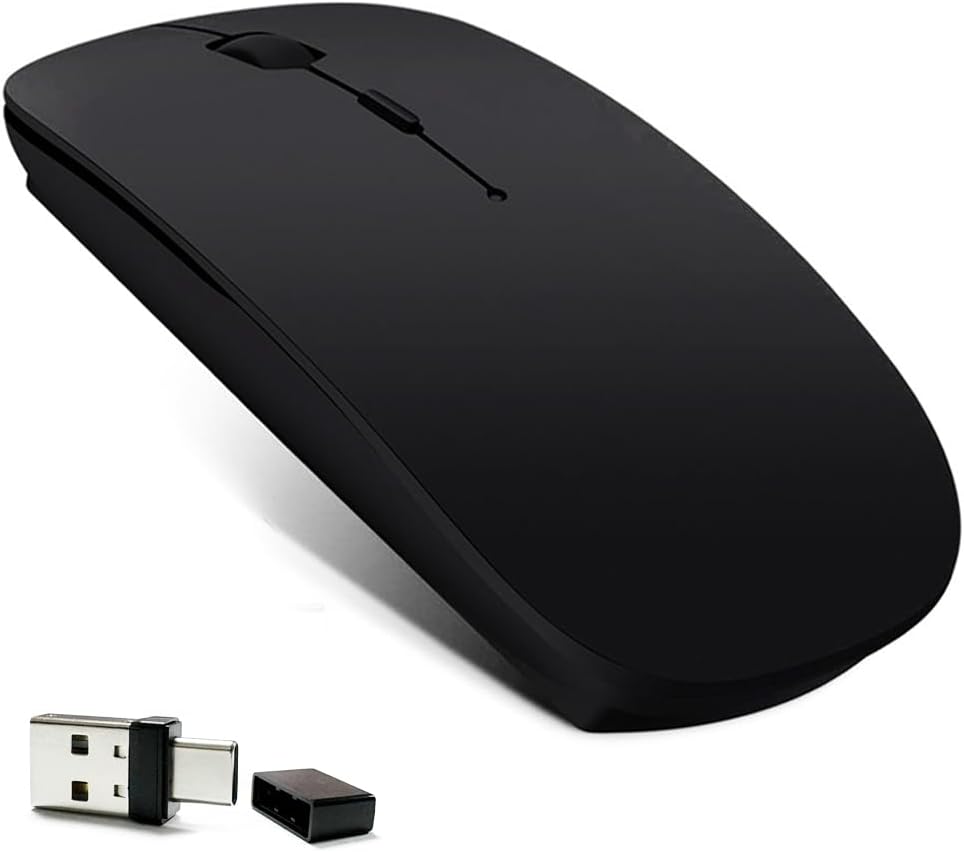KLO Rechargeable Bluetooth Mouse for MacBook/MacBook air/Pro/iPad, Wireless Mouse for Laptop/Notebook/pc/iPad/Chromebook (...