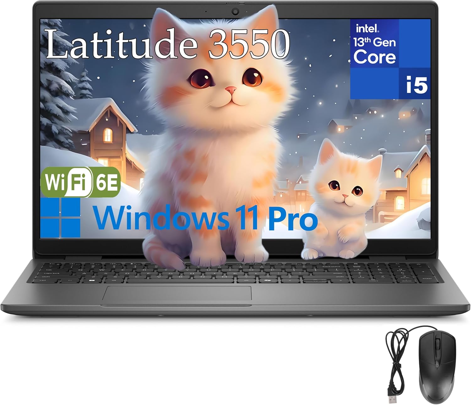 Dell Latitude 3550 Business Laptop Computer, 32GB DDR5 RAM, 1TB PCIe SSD, 13th Gen Intel 10-Core i5-1335U (Beat i7-1255U),...