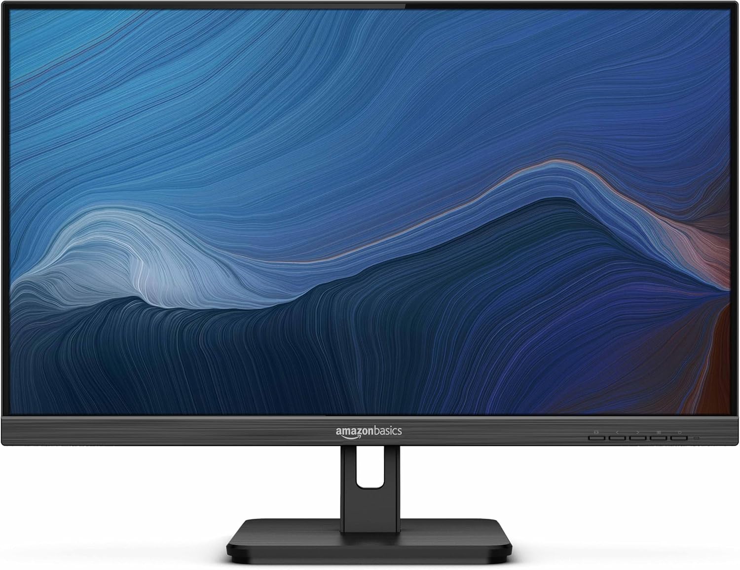 Amazon Basics IPS Monitor 75 Hz Powered with AOC Technology FHD 1080P HDMI, Display Port and VGA Input VESA Compatible Bui...