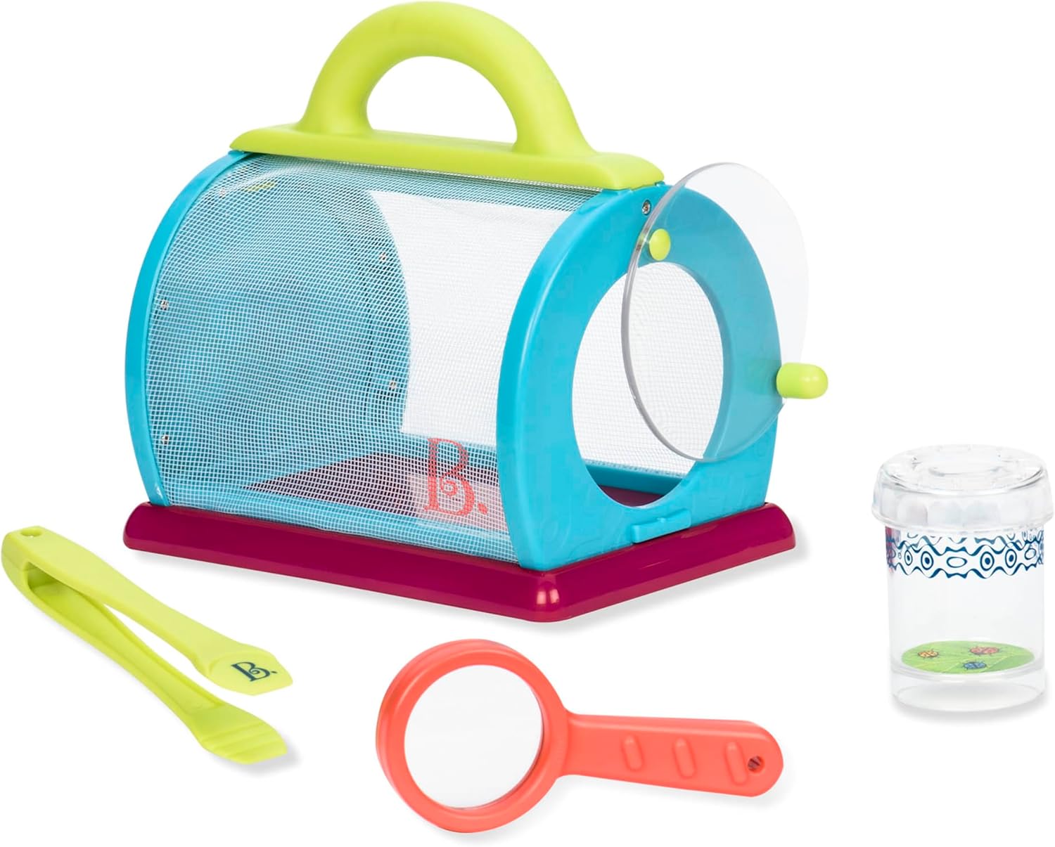 B. toys - Bug Bungalow Insect Catching Kit with Mesh Case, Magnifying Container, Tweezers & Magnifier - Educational Outdoo...