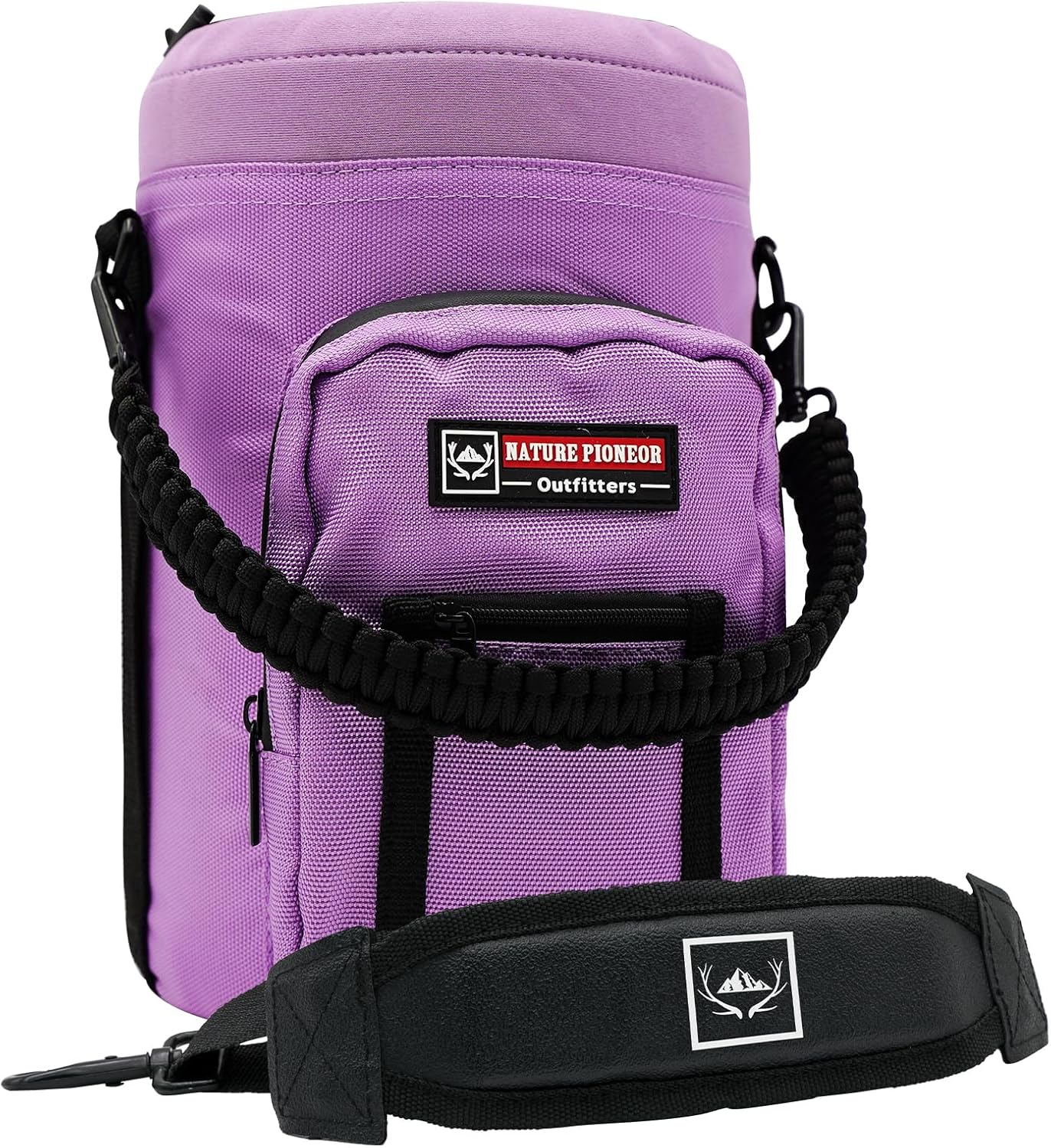 NATURE PIONEOR Insulated Water Bottle Holder with Shoulder Strap for Half/One Gallon 64oz/128OZ Sports Water Jugs Bottles,...