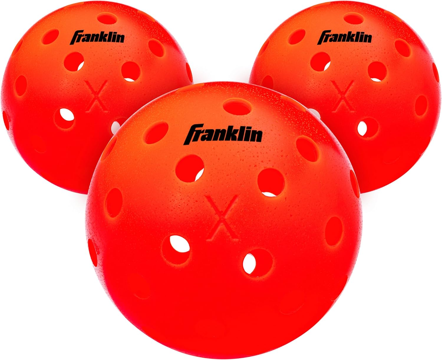 Franklin Sports X-40 Outdoor Pickleballs - Official Ball of USA Pickleball, APP Tour + Pickleball US Open - 3 Packs, 12 Pa...
