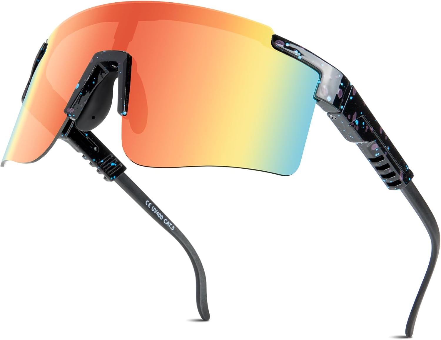 ROIBEAO Professional Cycling Glasses for Men Women, Sports Sunglasses UV Protection for Baseball Cycling Running Driving Glof