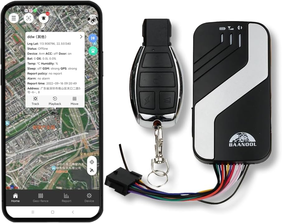 4G GPS Tracker for Vehicles BN-401B-L No Subscription Free APP & Platform Car Motorcycle Hidden Tracker Device Latin Ameri...