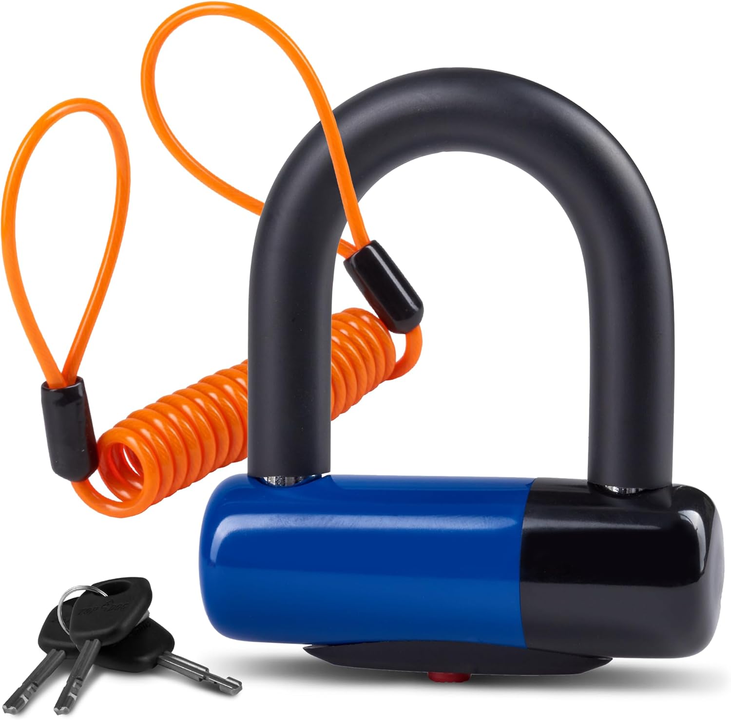 Bigpantha Anti Theft Motorcycle Disc Lock - Heavy Duty Bike Lock with Reminder Cable & Carry Pouch - Universal Fit Disc Br...