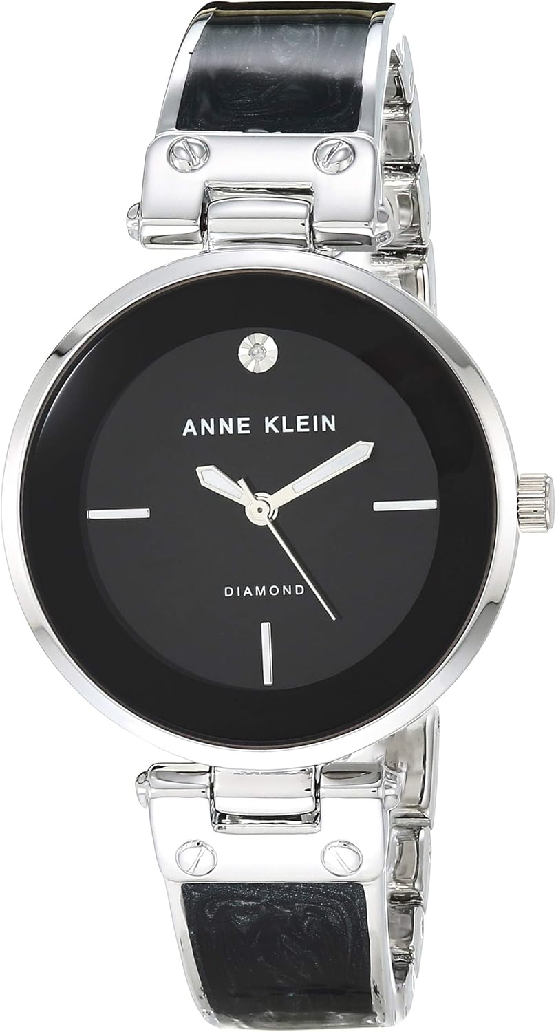 Anne Klein Women's Genuine Diamond Dial Bangle Watch