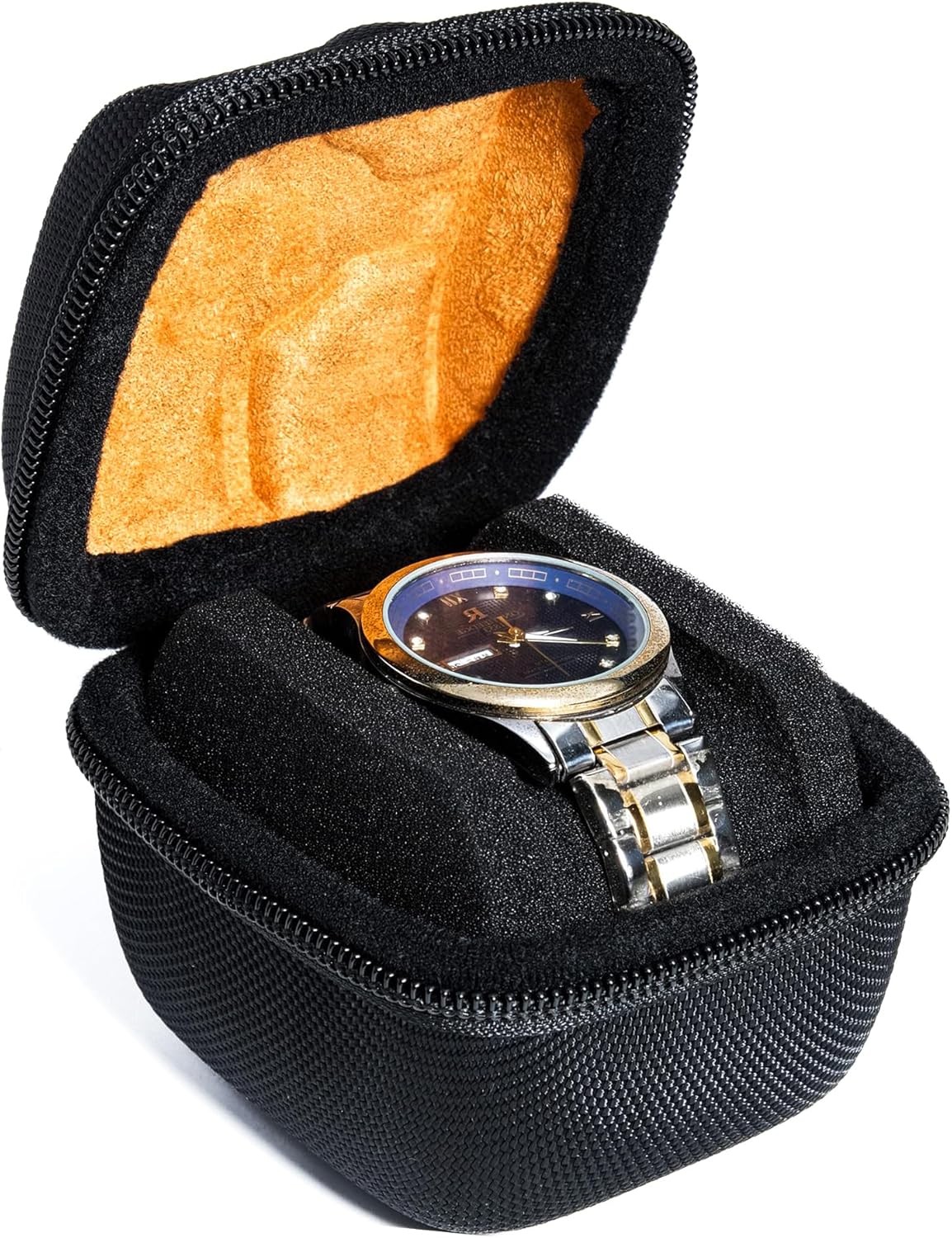 AUKURA watch case for travel and storage (1 Slot Microfiber Lining)