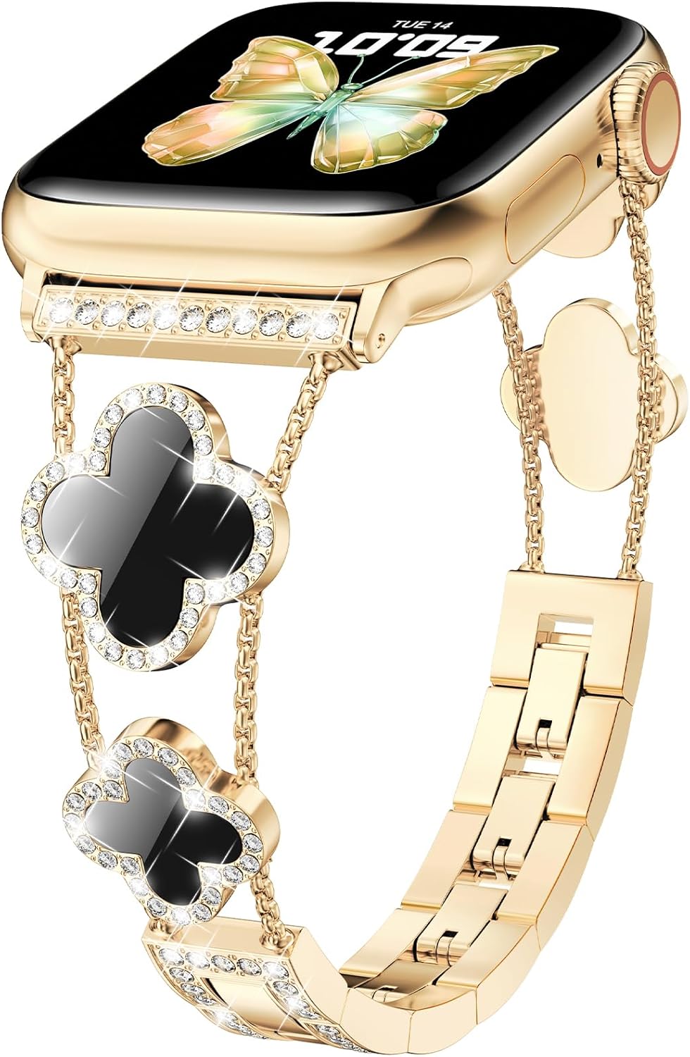 CTYBB Bling Diamond Band Compatible with Apple Watch Bands for Women 42mm 44mm 45mm 46mm Series 10 9 8 7 6 5 4 3 2 1 SE, S...