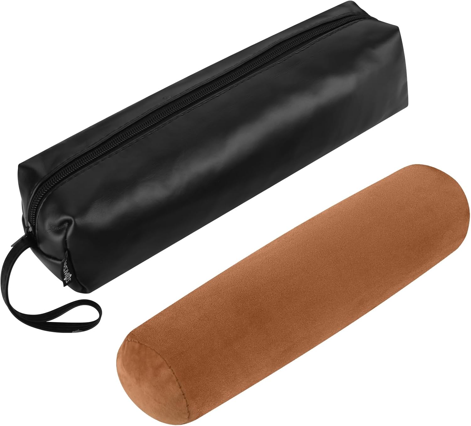 Cosmos Black Color Neoprene Watch and Bracelet Travel Storage Roll Bag with Black Removable Tube Velvet holder