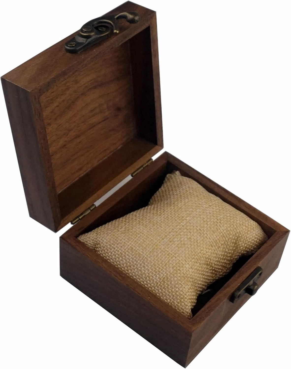 LONMAIX Wooden Box for your Gift Jewelry Watch Unfinished Wood Box (Wooden)