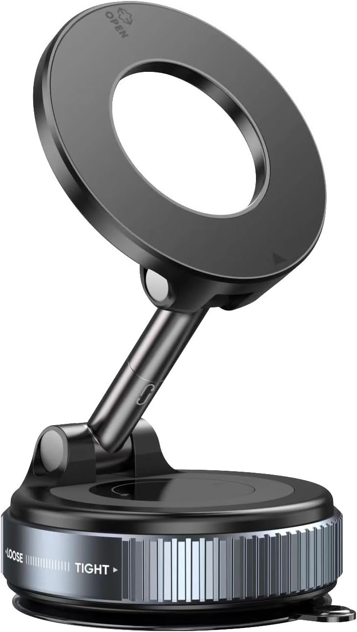 UMVHTAK Upgraded 360° Adjustable Vacuum Magnetic Suction Cup car Phone Holder,Magnetic Phone Mount Suitable for car/Gym/Mi...