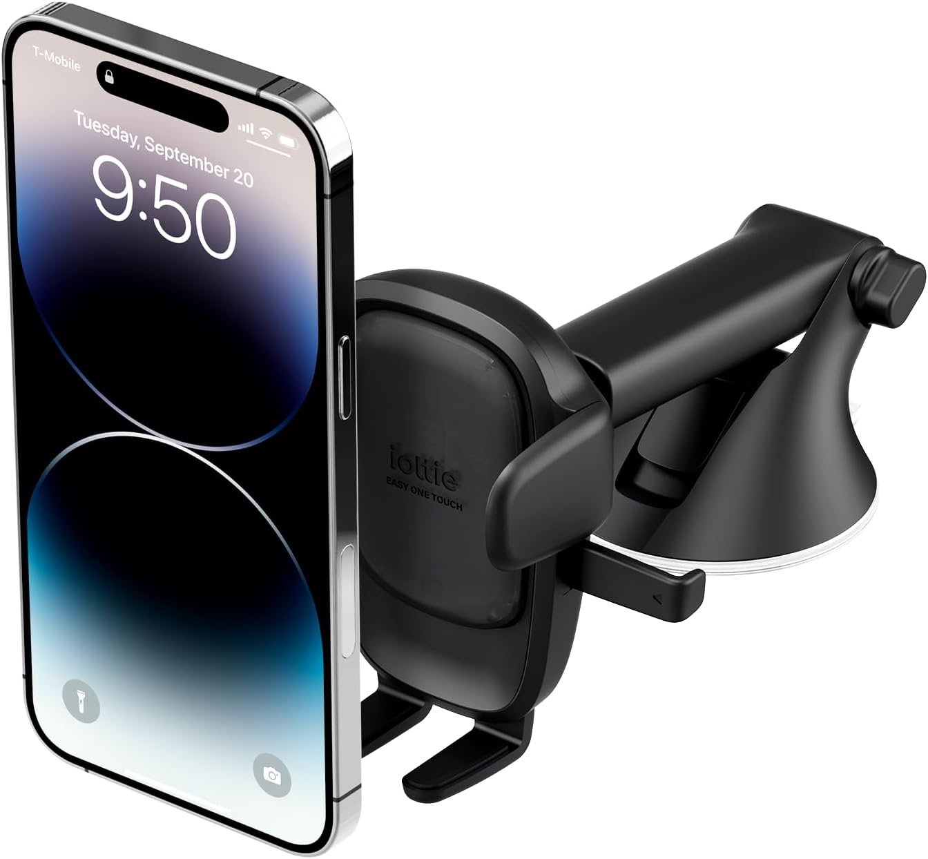 iOttie Easy One Touch Advanced Universal Car Mount Dashboard & Windshield Suction Cup Phone Holder for iPhone Samsung, Goo...