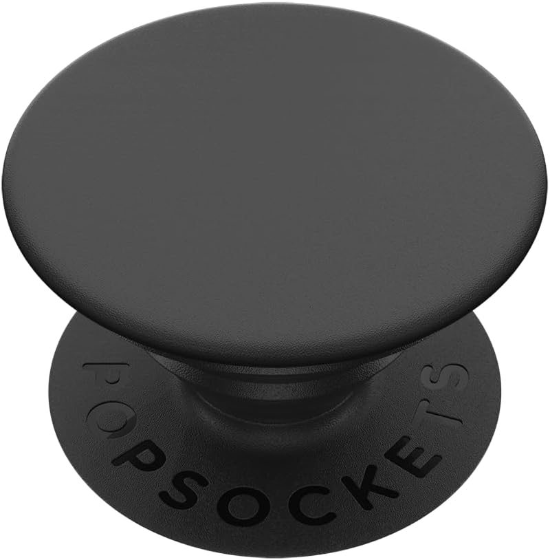 ​​​​PopSockets Phone Grip with Expanding Kickstand, Adhesive Grip - Black