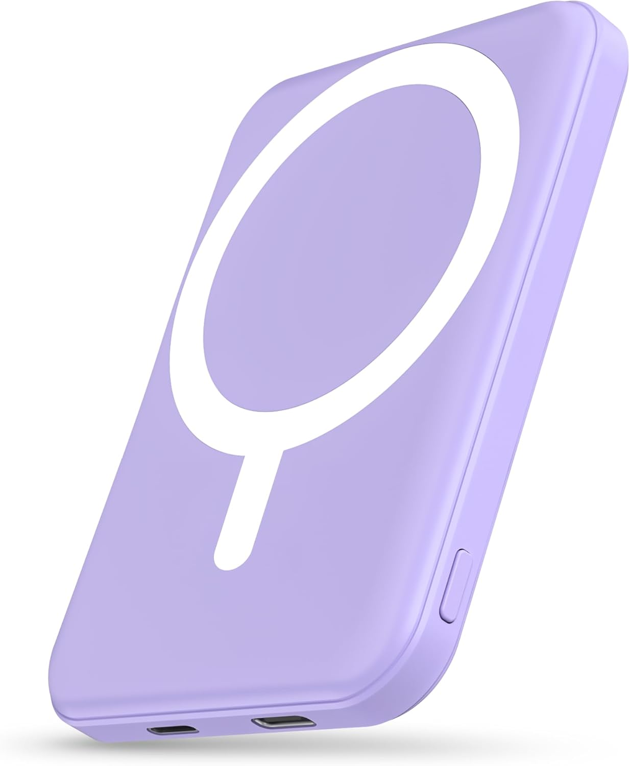 podoru for Magsafe Battery Pack, 5000mAh Magnetic Power Bank with Type-C Cable 20W PD Fast Charging Lighting Input Wireles...