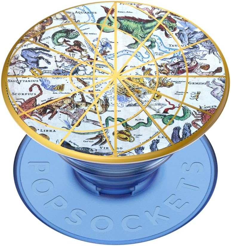 PopSockets Translucent Phone Grip with Expanding Kickstand, PopSockets for Phone, Adhesive Grip, Translucent PopGrip - Cle...