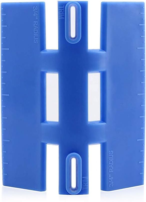 Bullnose Corner Marking Tool Bull Nose Corners Trim Gauge ABS High Accuracy Bullnose Trim Tool for Baseboard Chair Rail an...