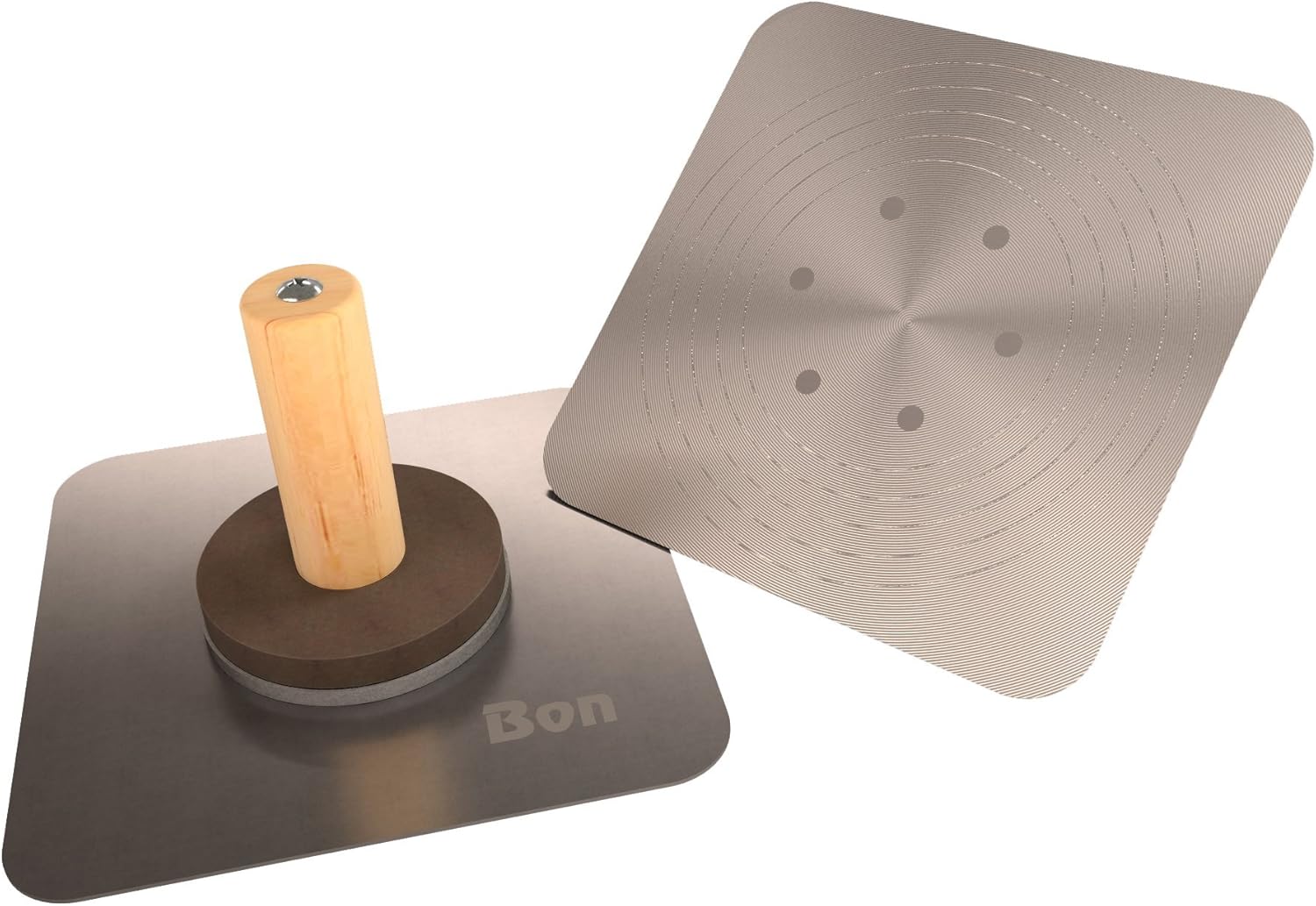 Bon 13-119 Aluminum Hawk with Wood Handle, 10-Inch by 10-Inch