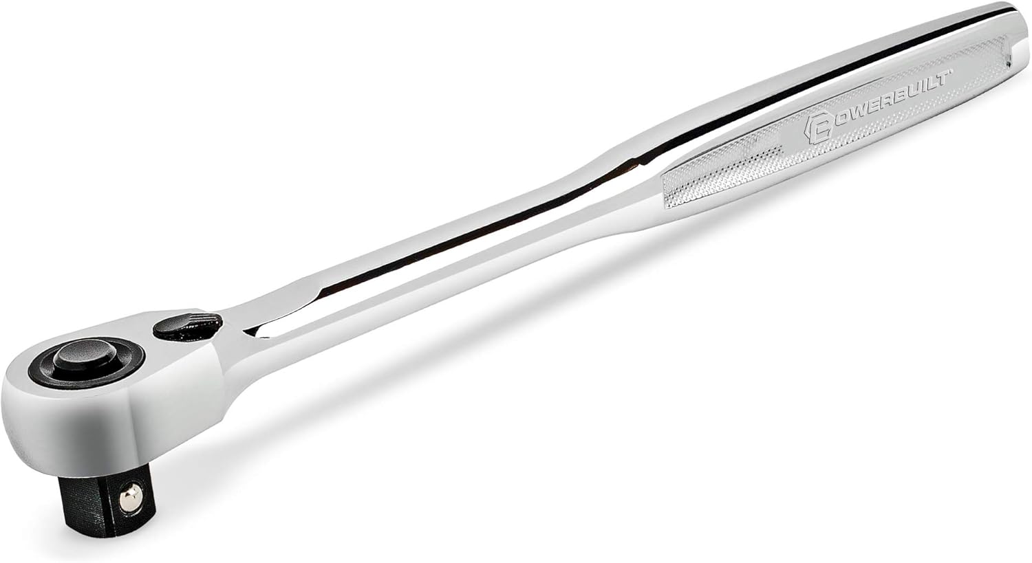 Powerbuilt Quick Release Ratchet with Contour Handle, 1/4 Inch Drive , 72 Tooth, Sealed Head, Pro Tech Tool Series - 649968