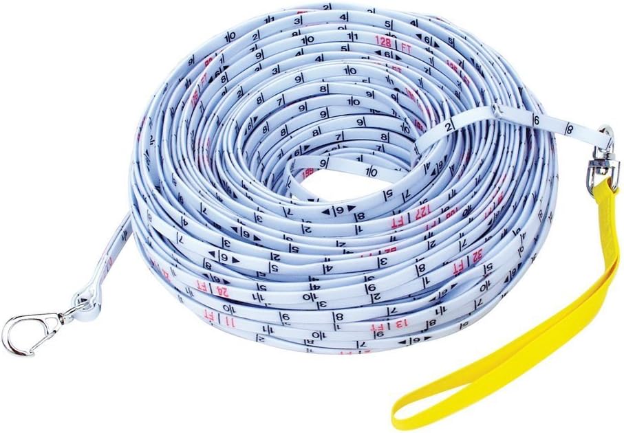 Keson DG15M Depth Gauge Fiberglass Tape (Graduations: m, dm, cm), 6.35mm by 15-Meter